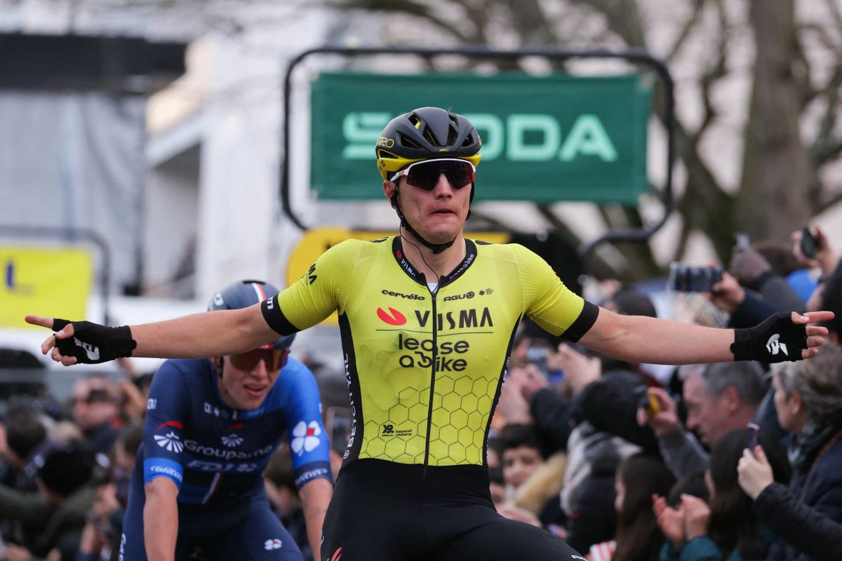 Olav Kooij has three WorldTour wins in 2024 for Visma-Lease a Bike