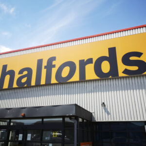 Halfords shop front