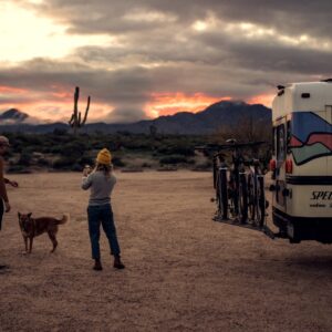Sarah Sturm's converted high school bus