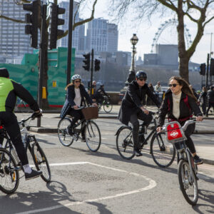 Cyclists in London
