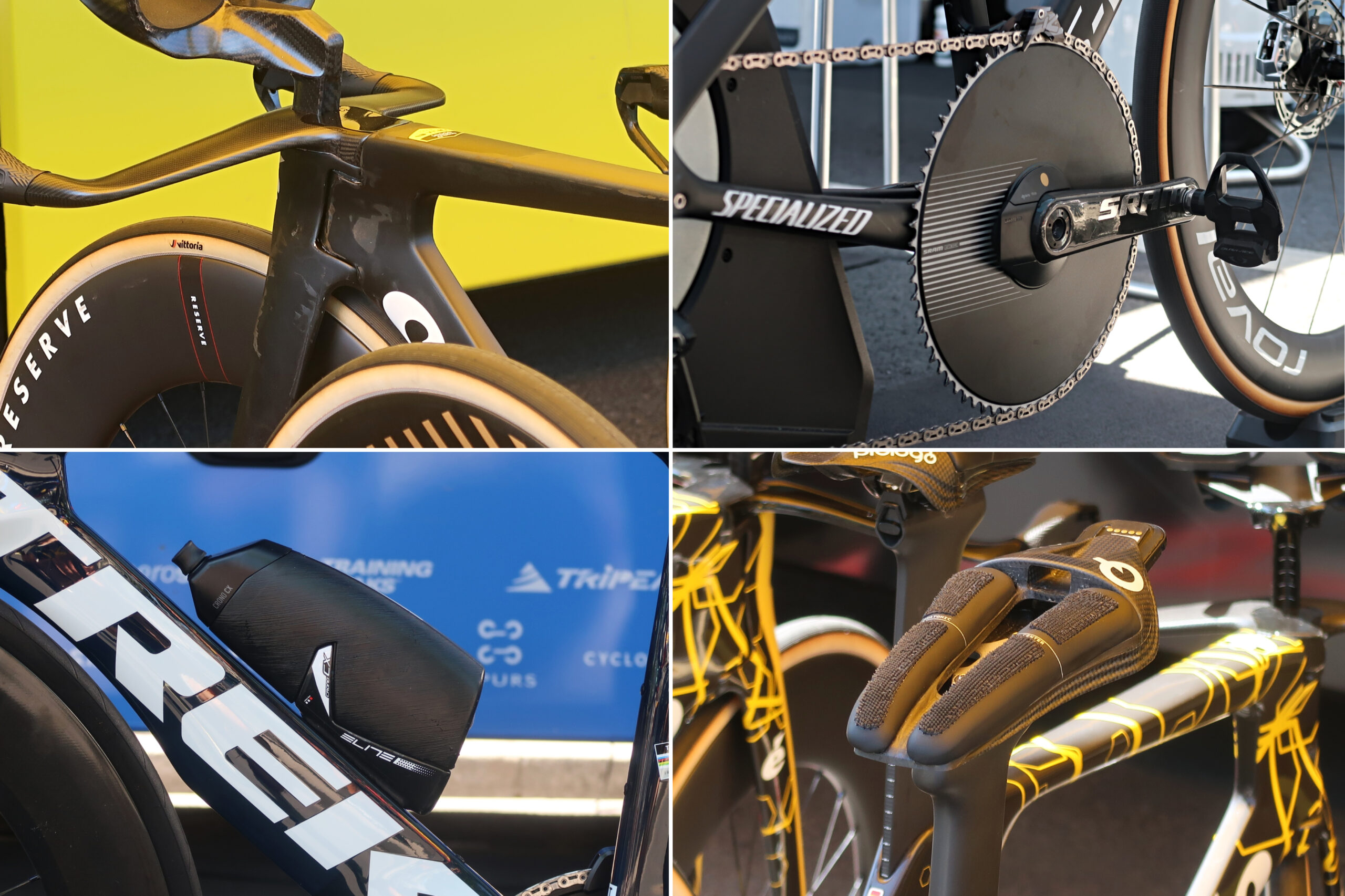 A gallery of four tech products at the Tour de France