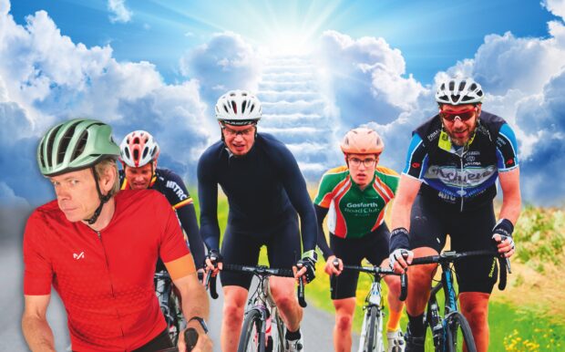 Dr Hutch on another awkward group ride