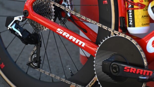 SRAM 1x drivetrain at the Vuelta