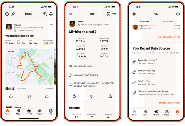 Strava ajoute l'attribution Garmin aux activités après avoir abandonné les poursuites judiciaires