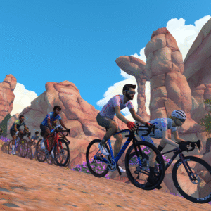 Zwift's Gravel Mountain graphics