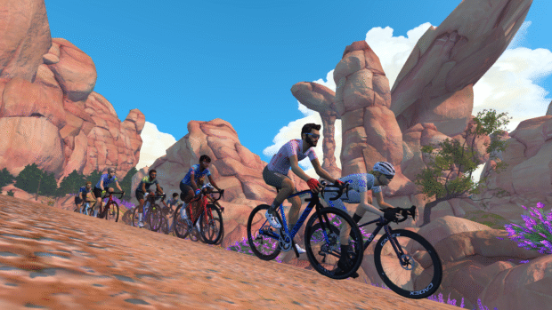 Zwift's Gravel Mountain graphics