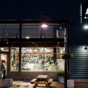 Image of an REI store front
