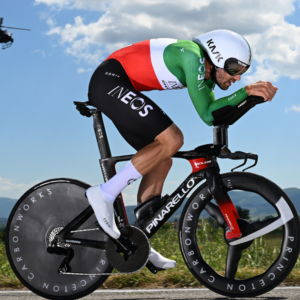 Filippo Ganna of Italy and Team INEOS Grenadiers sprints during the 107th Giro d'Italia 2024, Stage 7 a 40,6km individual time trial stage