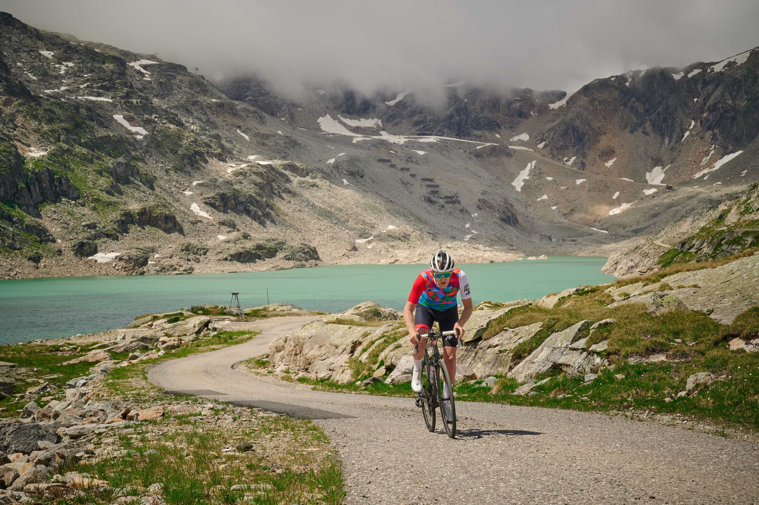 Simon Warren riding in the Austrian Alps