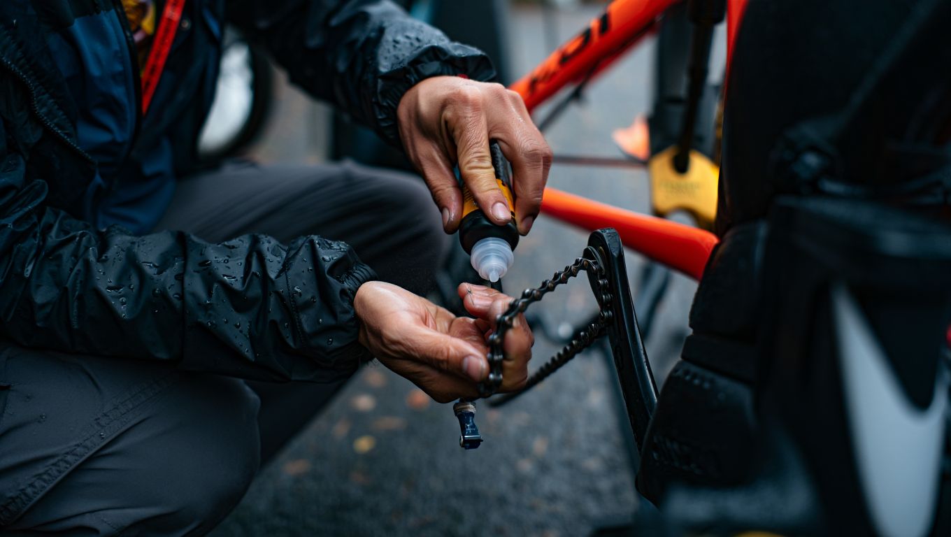 Faut-il graisser sa chaîne de vélo avant ou après la pluie ?