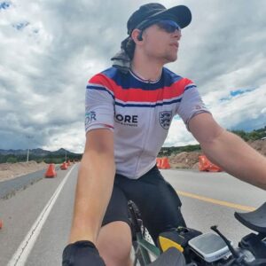 Joe Dick cycling across North America