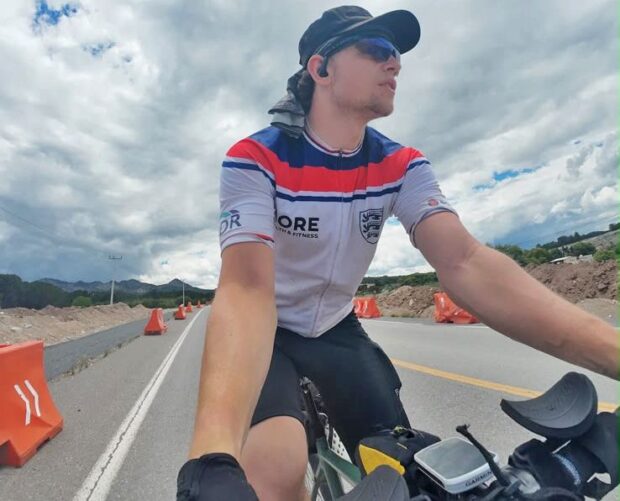 Joe Dick cycling across North America