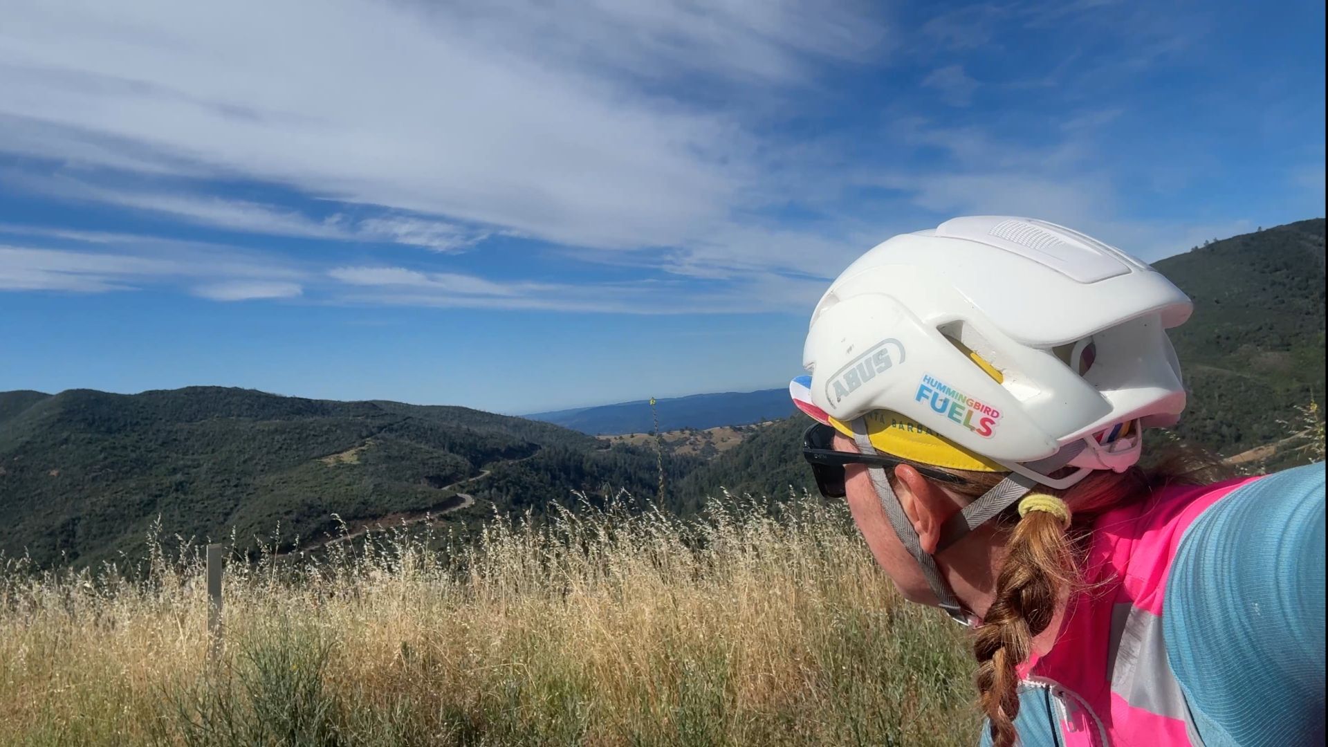 Lisa Charlebois looks out to the climbs