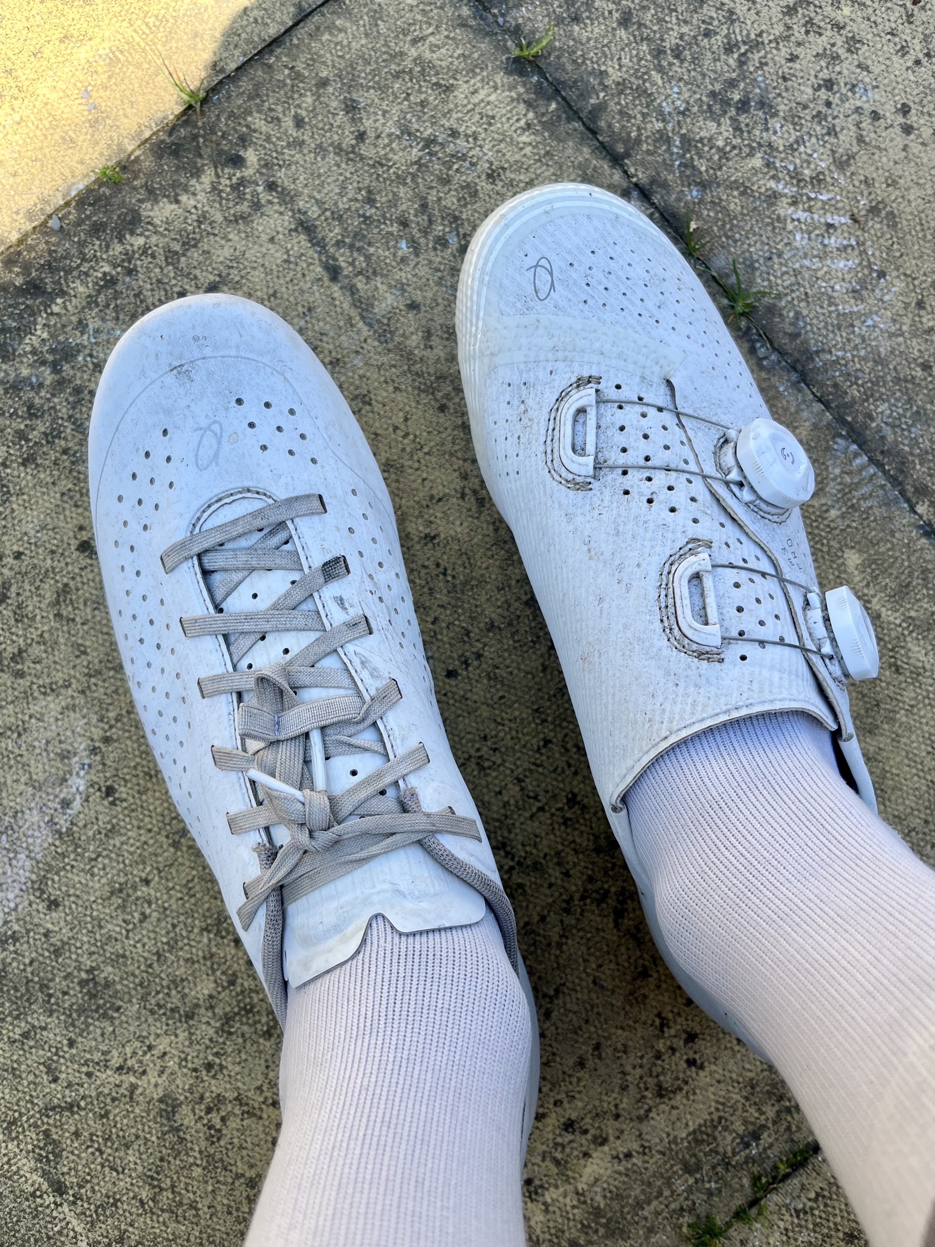 Un cavalier portant une chaussure Quoc M Pro Lace et M3 Pro