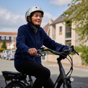 À 61 ans Sylvie a revendu sa voiture et fait désormais tous ses trajets sur un vélo électrique Decathlon