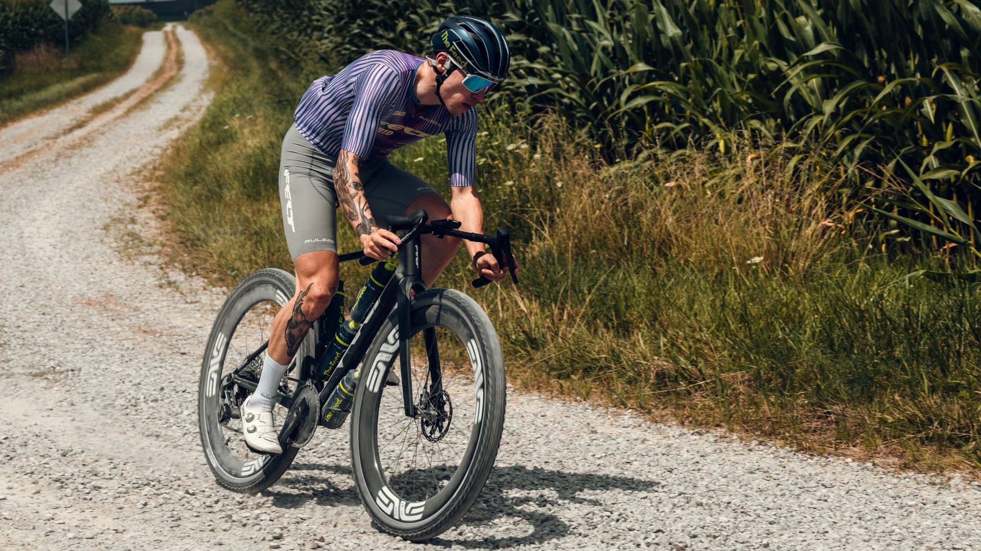 Dylan Johnson riding the new Silca Protocol gravel tyres