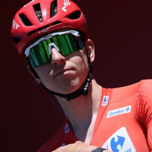 Tadej Pogacar at the 2026 Vuelta a Espana