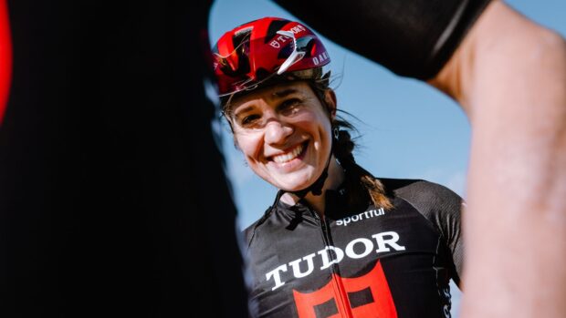 Clara Koppenburg races for the Tudor Pro Cycling Gravel team