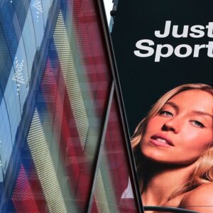 Image of Sydney Sweeney with the words 'just sports'